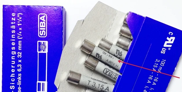 

Fuse T3.15A Original 100% 6.3x32 T3.15A 6.3*32 3.15A 500V