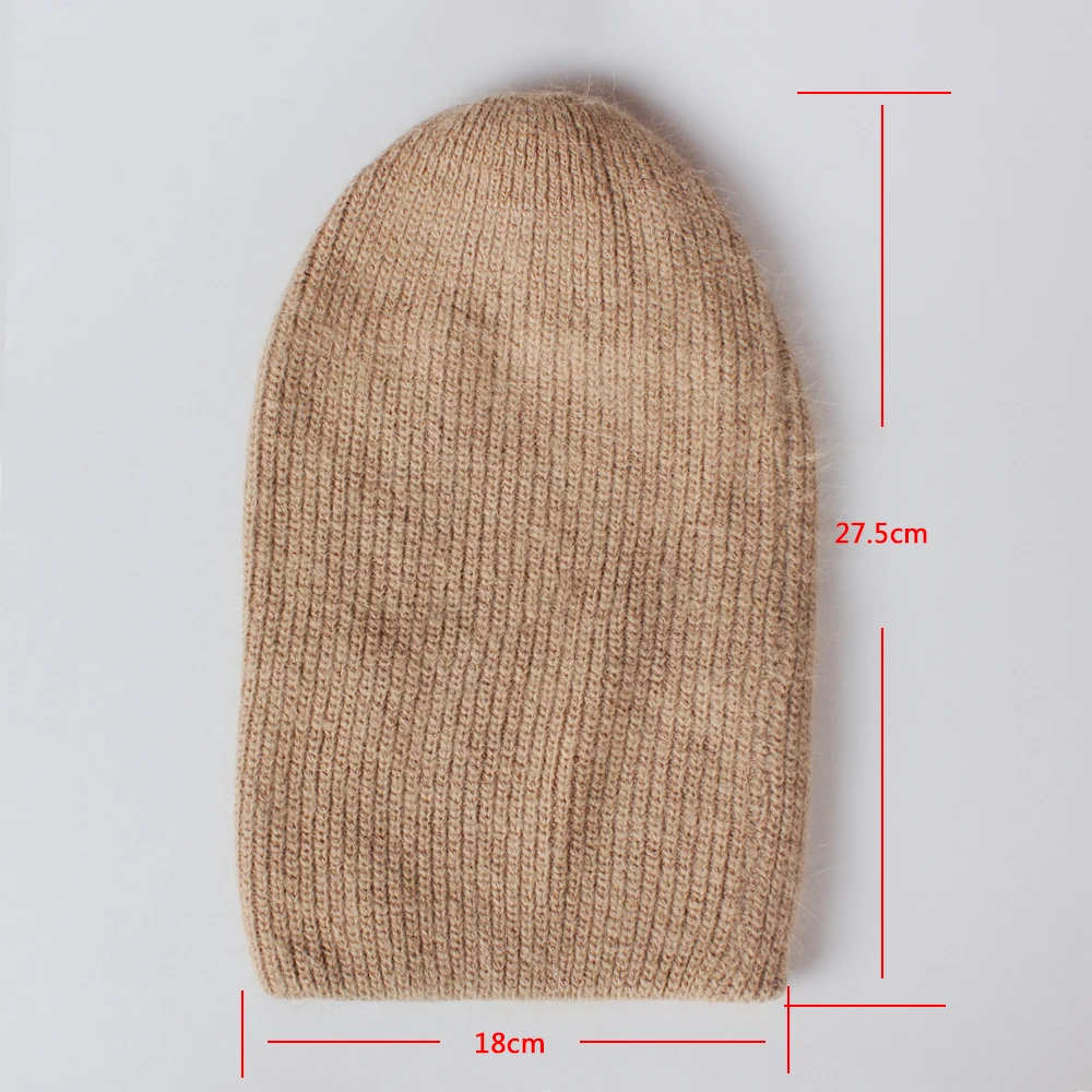 BEFORW Красное вино Белое синее кофе Серый шапка женская Кролик Мех Beanie шапки женские зимние вязаный шерстяной Шапка женскаяОсенние дамы шапки женские зимние кепка