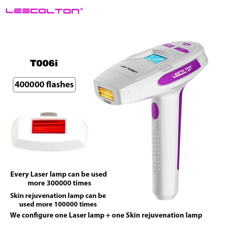 Эпилятор лазерный Lescolton IPL для перманентного удаления волос устройство 2 в 1 дома