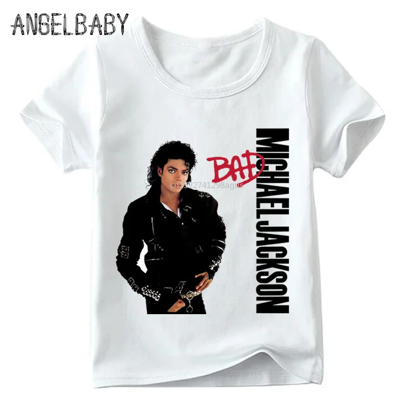 

Children Michael Jackson T shirt Baby Boys/Girls Rock N Roll Star Summer Tops Kids Kpop Casual T-shirt,HKP5145