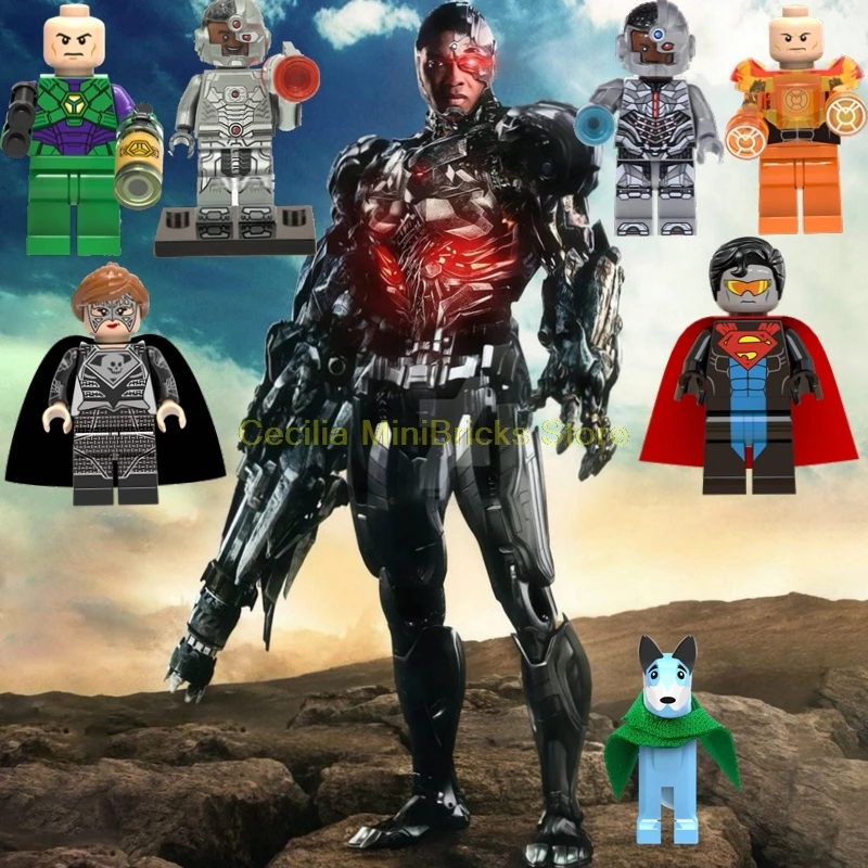 

Legoing Cyborg Superman Lex Luthor Jor-El Batman toys for Children Brick DC Building Blocks Compatible With Legoings Marvel