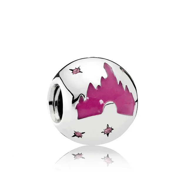 

Fanier 100% 925 Spring Visualization Pink Slice Silver Glow Esterline Hearts Ring Earring Bracket Charm Clip Released Successively
