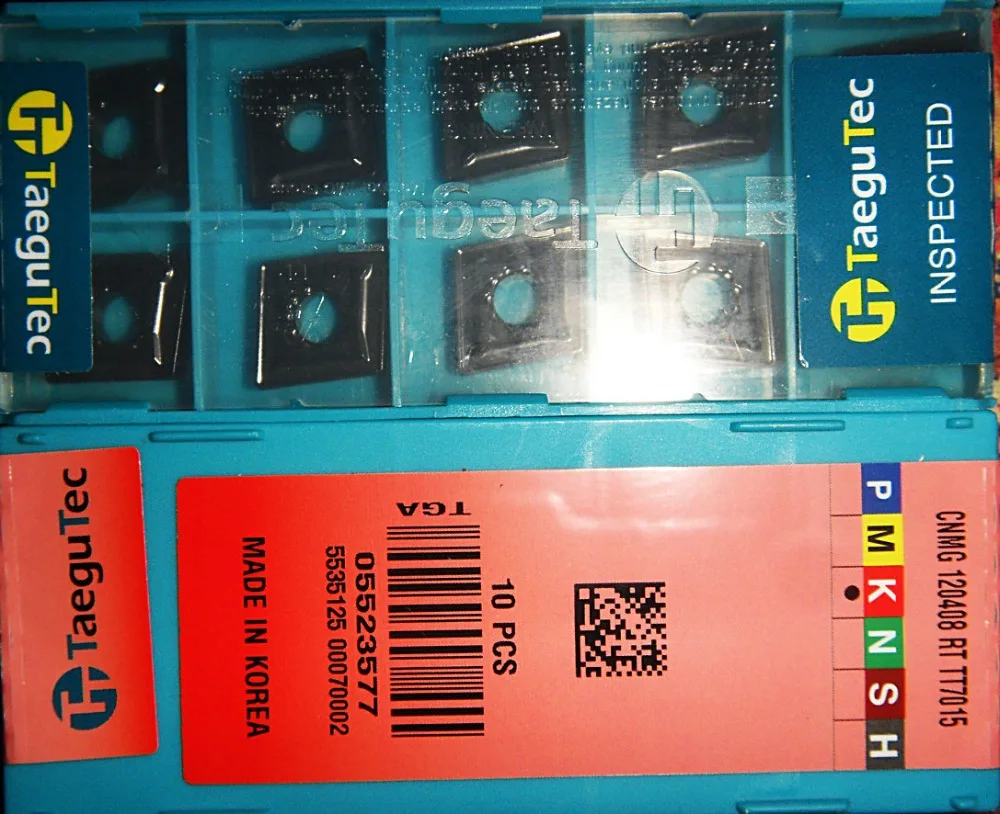 Taegutec tungsten carbide inserts CNMG120408RT TT7015 wholesale CNMG