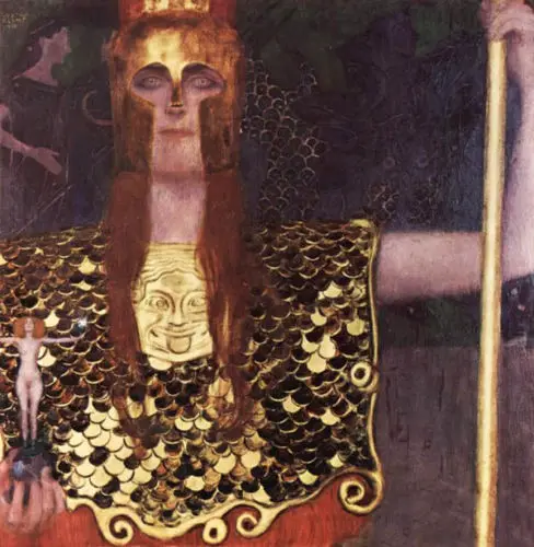 100%Handmade Beautiful huge art Oil painting Gustav Klimt - Pallas Athena standing canvas 100%Handmade Beautiful huge art Oil painting Gustav Klimt - Pallas Athena standing canvas