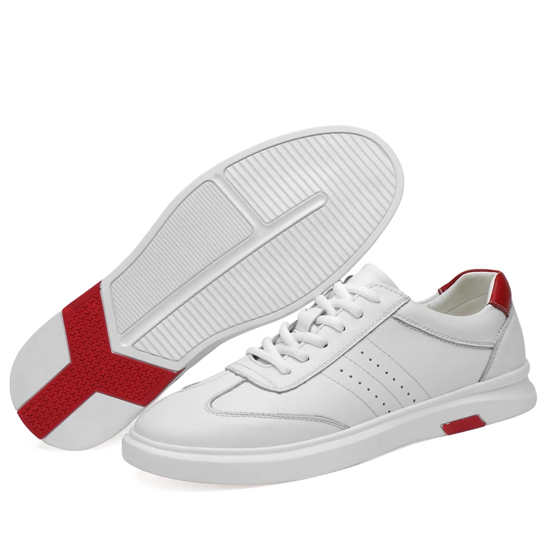 Branco branco Couro De Casuais Masculinos Sapatos Preto E4Rq6wvvn