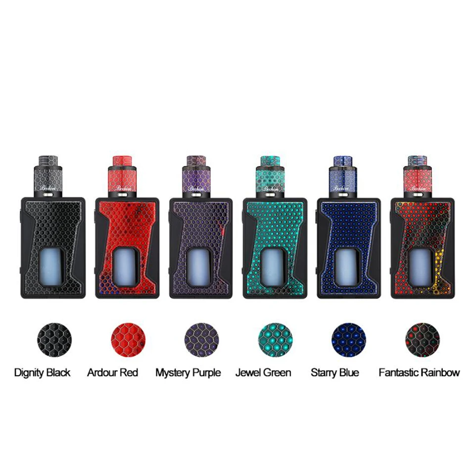 Original Aleader Bhive 100W BF Squonker Box TC Mod Kit Squonk e-cigarette with Resin panel 7ml bottle