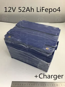 

Lithium battery 12V 52Ah 50ah lifepo4 32700 battery pack for ebike e-scooter e-wheelchair solar storage Marine Caravan+Charger