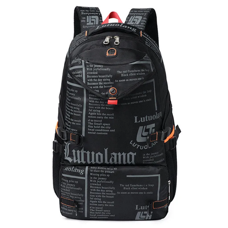 

Brand Design 30L Men's Travel Bag Man Backpack Polyester Bags Waterproof Shoulder Bags Computer Packsack School Backpacks