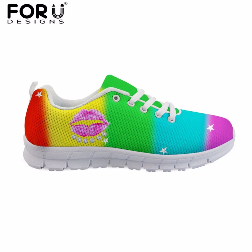 Pour en Femmes cc6042aq Zapatos Aq Forudesigns Lip cc6048aq Custom Mujer Imprimer Dame Plates Chaussures Occasionnels Appartements Printemps Arc 3d Confortable Sexy couleur XqAw6