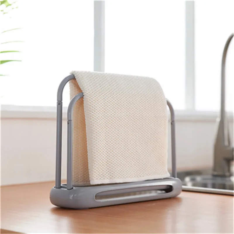 kitchen Towel storage rack Detachable Towel Storage Rack Quick-drying Diatom Mud Double Rod Rag Stand 2019 fashion