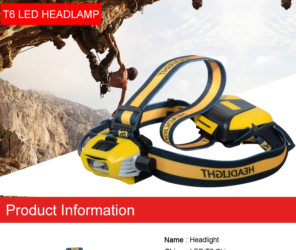 Headlamp Headlight Camping Fishing Hiking Hunting Riding Head light Cabeza Fog Lamp Flashlight01