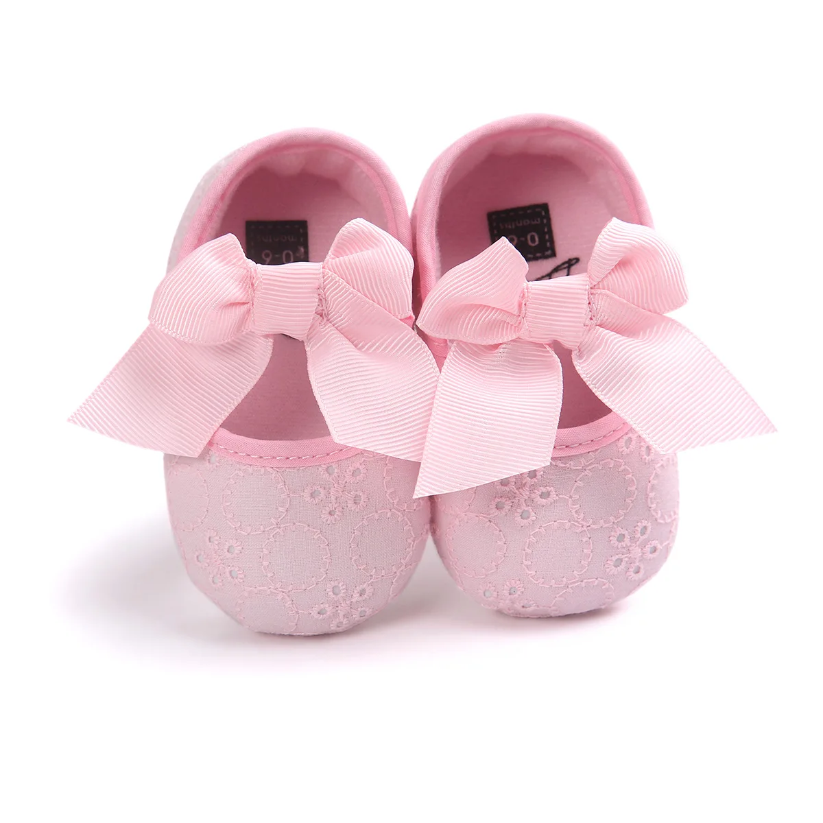 WEONEWORLD/Новинка года; белые кружевные туфли с бантом для маленьких девочек; нескользящая простая обувь для малышей