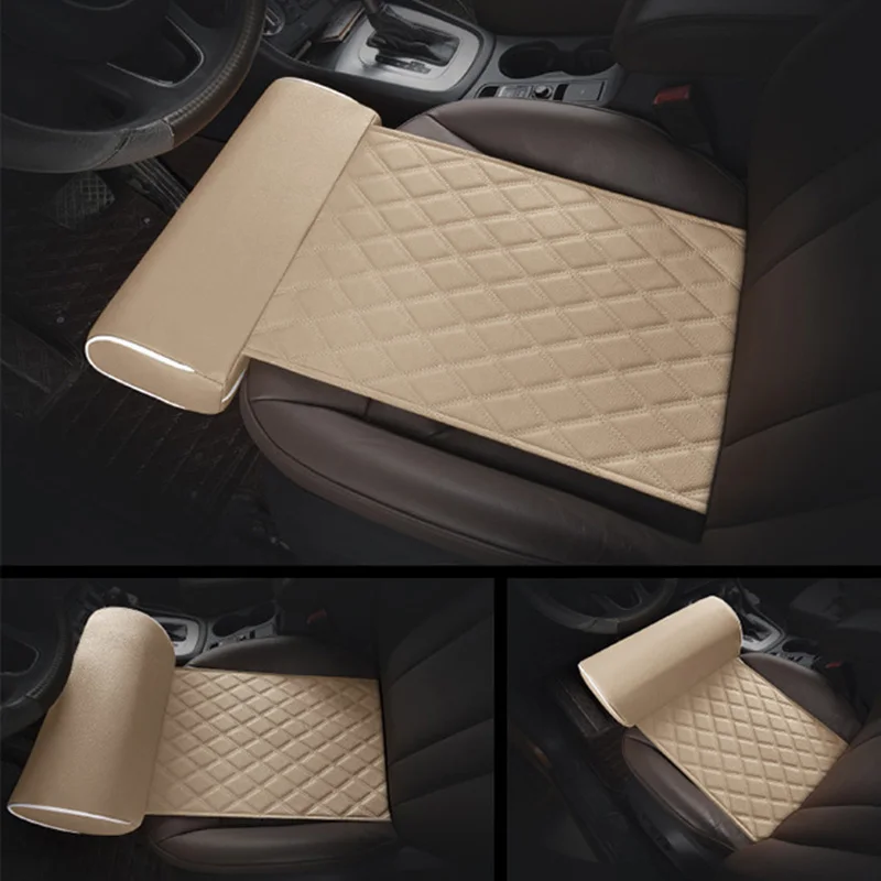 Cena Fotelik samochodowy noga stopa udo poduszka podtrzymująca łatwe do czyszczenia dłuższa poduszka siedziska wiele modele samochodów uniwersalne akcesoria do poduszek na stopy