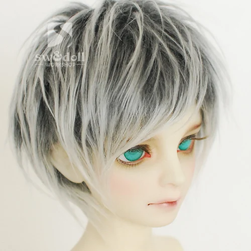 New Silver grey Fur Wig 11-12cm for BJD Doll HH1 | Игрушки и хобби