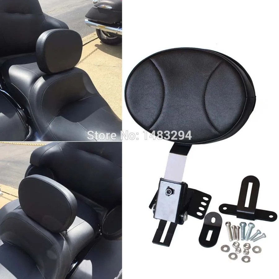 

Black Motorcycle Adjustable Driver Backrest Fits For Harley Touring Models 1997-2016 Electra Road Street Glides Road Kings