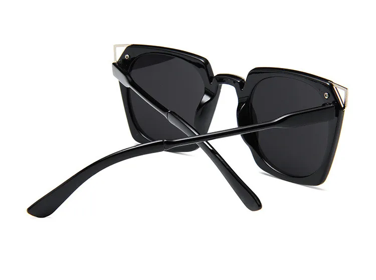 ASUOP2018 new retro cat eye ladies sunglasses luxury brand square men black fashion glasses UV400 large box personality colorful goggles (14)