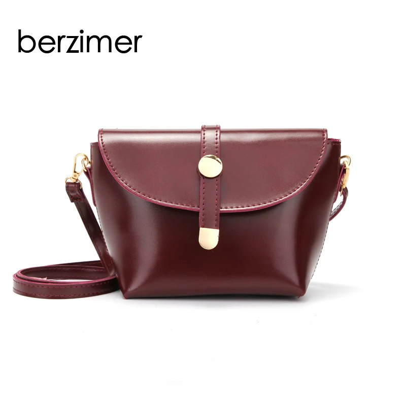 

BERZIMER Super Elegant Women Shoulder Bags Hobos Black Beige Brown Wine Red Red Shoulder Messenger Bags for Woman