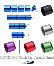 COURNOT герметичный контейнер из нержавеющей стали 2,17 дюймов многофункциональный вакуумный уплотнитель портативный контейнер для хранения табачных трав