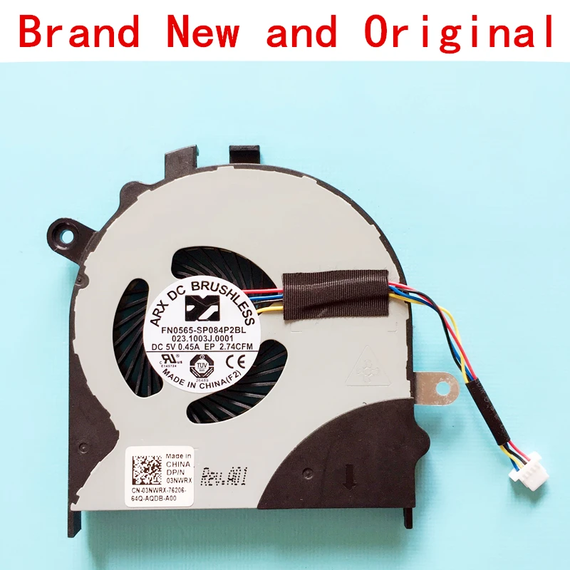 New laptop CPU GPU cooling fan Cooler radiator for Dell Inspiron 15-7000 15 7558 7568 DP/N 03NWRX CN-03NWRX 023.1003J.0001