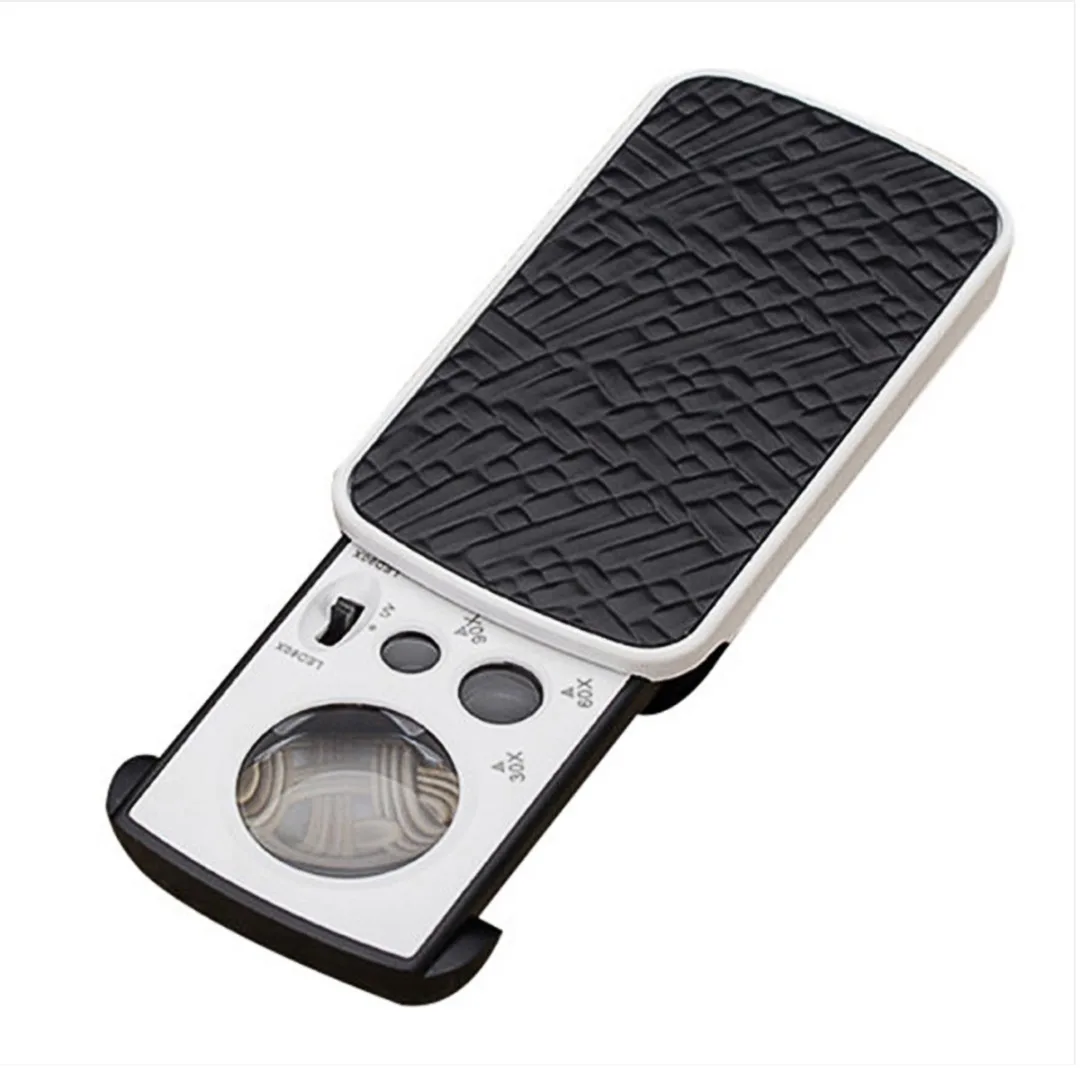 

Shellhard 2019 New Arrival Magnifier 30X 60X 90X LED UV Jewelry Appraisal Watchmakers Watch Repair Magnifier Black