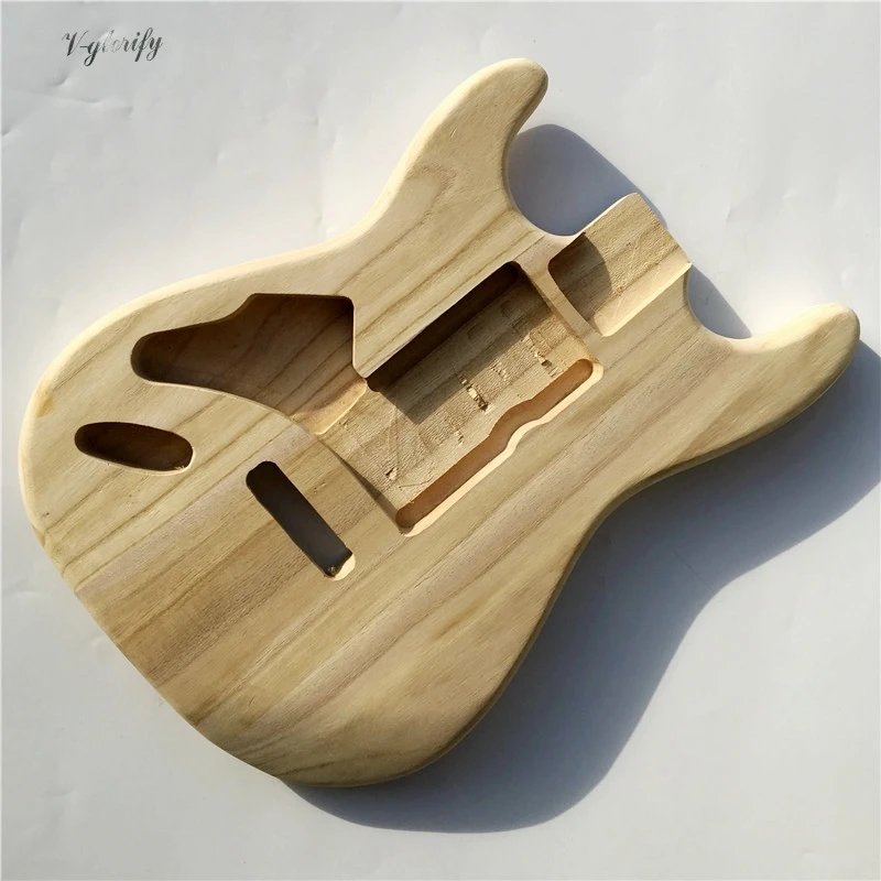 

high quality left ST guitar body platane wood