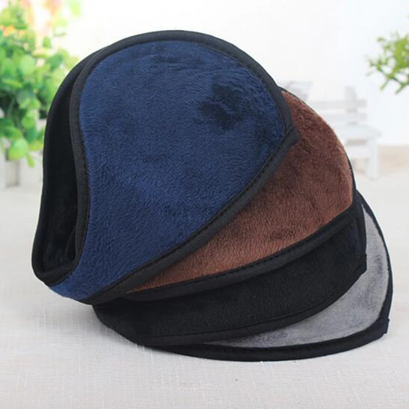 Fashion Solid Color Soft Comfy Unisex Earmuffs Plush For Women Men Warm