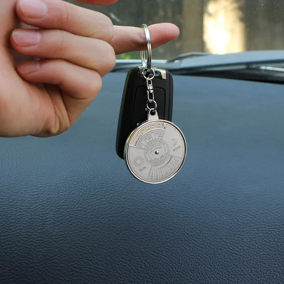

1 Piece Calendar Key Chain Keychain Key Ring Keyring for Lexus Renault Mitsubishi Hyundai Kia Range Rover Volvo Dodge Lada Lifan