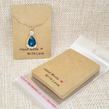 

Wholesale Free Shipping 1.96x2.75'' Necklace Display Card Pendant Card Pink Necklace Card 1lot=100cards