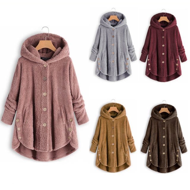 FREE SHIPPING Maternity Winter Coat Keep Warm Long Loose Hooded Plush