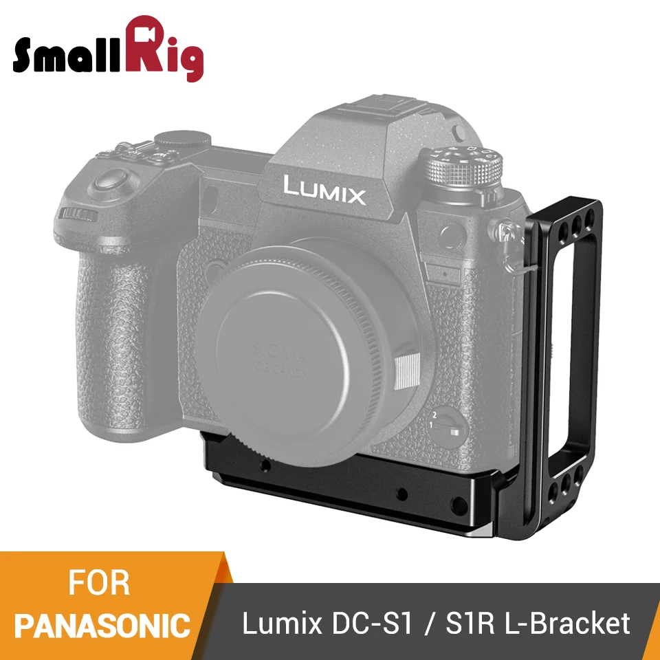 

SmallRig S1R L-Bracket Plate for Panasonic Lumix DC-S1 S1R Arca-Swiss Standard Side Plate+Baseplate L-Shape Mounting Plate-2354