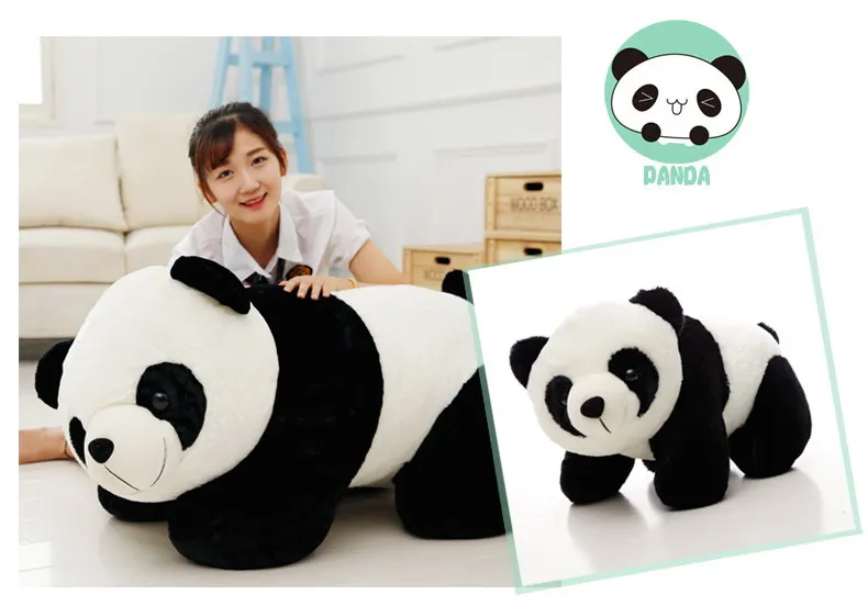 Милые мягкие животные гигантская панда плюшевые игрушки kawaii Детская кукла мягкая подушка детские пушистые игрушки китайские Подарки для детей дропшиппинг