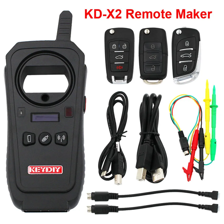 

KD-X2 Remote Maker Unlocker and Generator Chip Reader Online Remote and Chip Copier Car Key Frequency Tester No Token Required