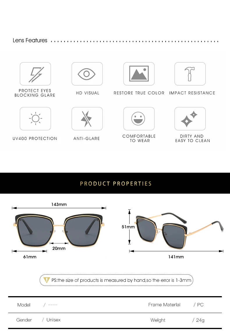 polarized cat eye sunglasses for driving women sun glasses uv400 (3)
