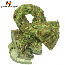 Outdoor Military Camouflage Tactical Mesh Breathable Scarf Sniper Face Veil Camping Hunting Multi Purpose Hiking Scarve Outdoor Military Camouflage Tactical Mesh Breathable Scarf Sniper Face Veil Camping Hunting Multi Purpose Hiking Scarve