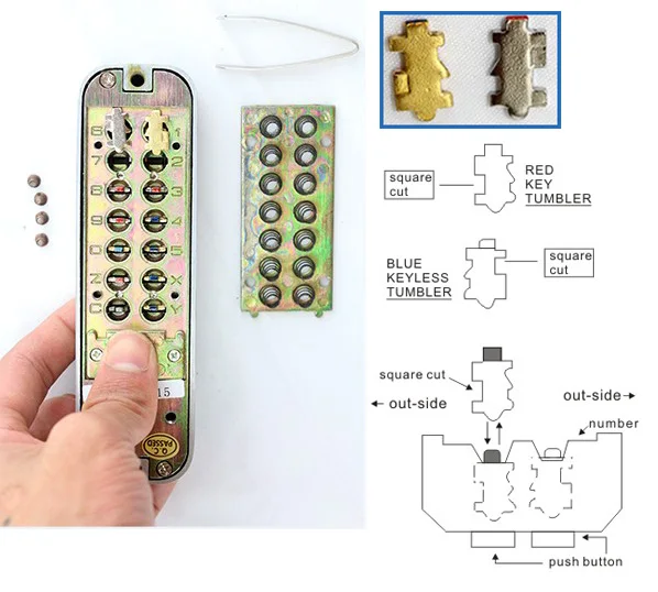 Без ключа механическая клавиатура код цифровой шкафчик домашний вход безопасности замок двери 1715