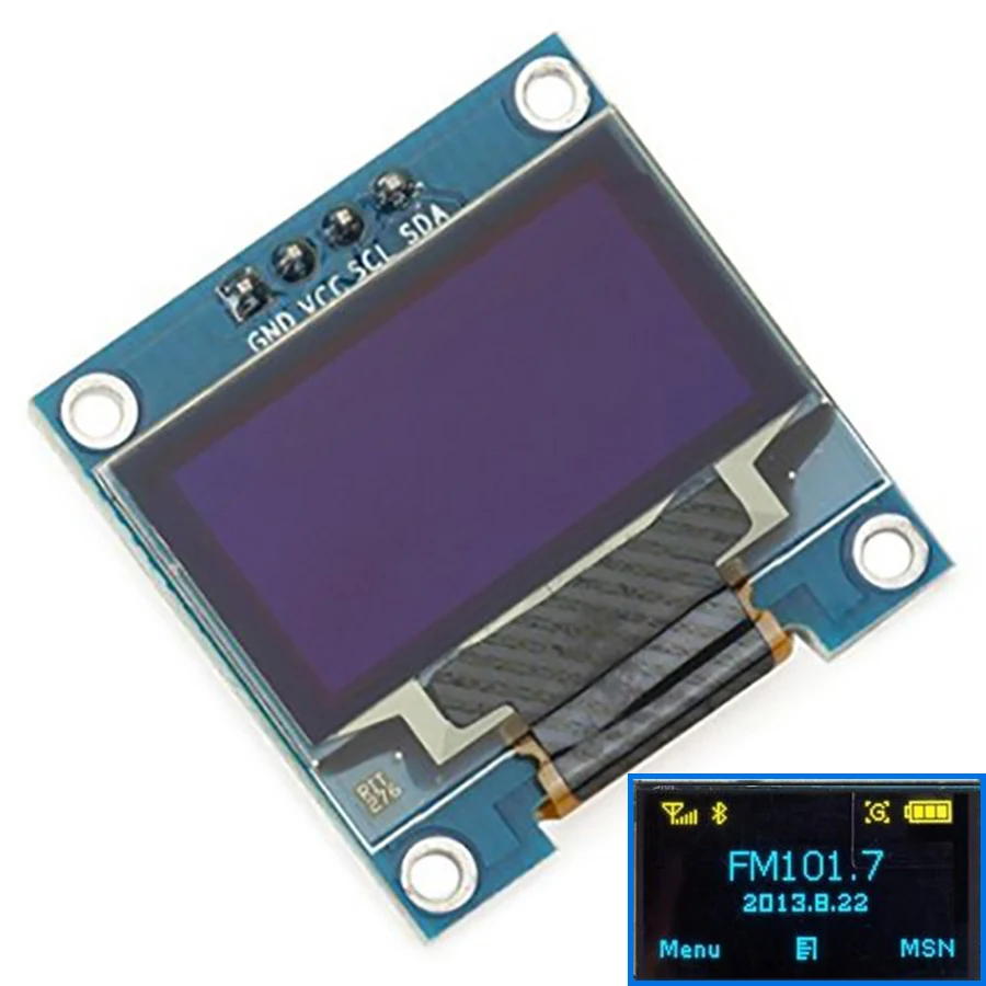 10 шт./лот 4pin белый двойной Цвет 128X64 OLED ЖК-дисплей 0,96 "I2C IIC SPI серийный новый оригинальный