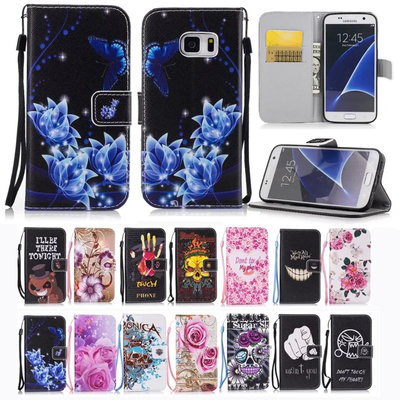 Для Samsung Galaxy S8 Plus S7 S6 S5 S4 S3 Edge mini g530 g360 g355 Магнитный кожаный чехол-бумажник с