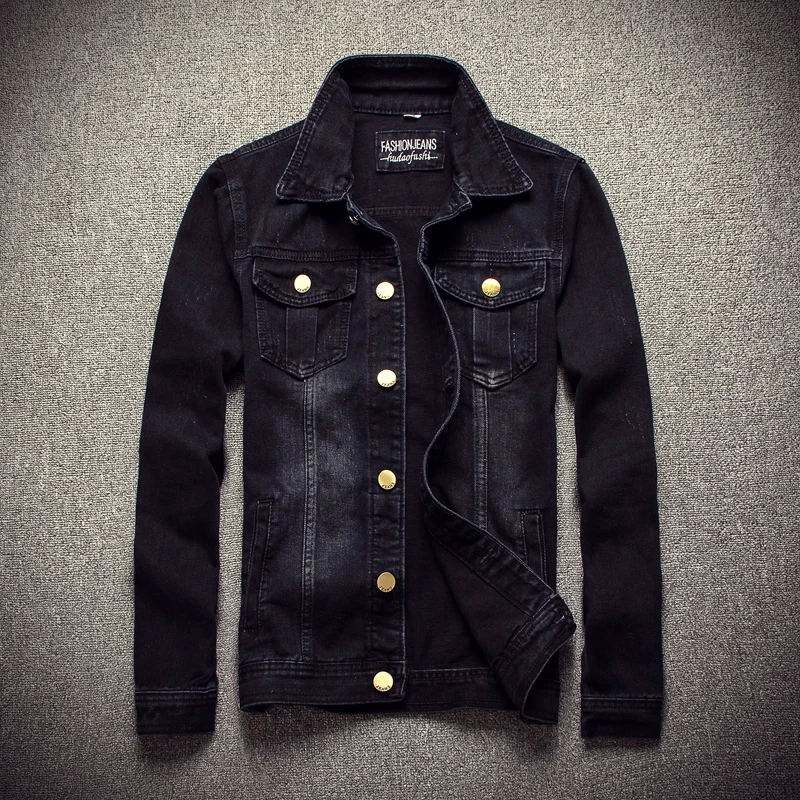 Popular Mens Black Denim JacketBuy Cheap Mens Black Denim Jacket lots