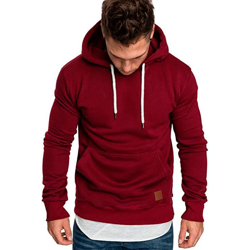 Buy Luxury Mens Hooded Sweatshirt With Pockets Warm