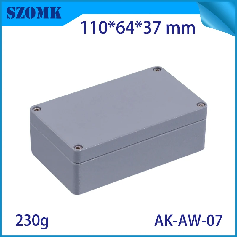

Aluminum Color Waterproof Outdoor Electrical Junction Box Weatherproof Aluminium Project Case Power Supply Enclosures PG Connect