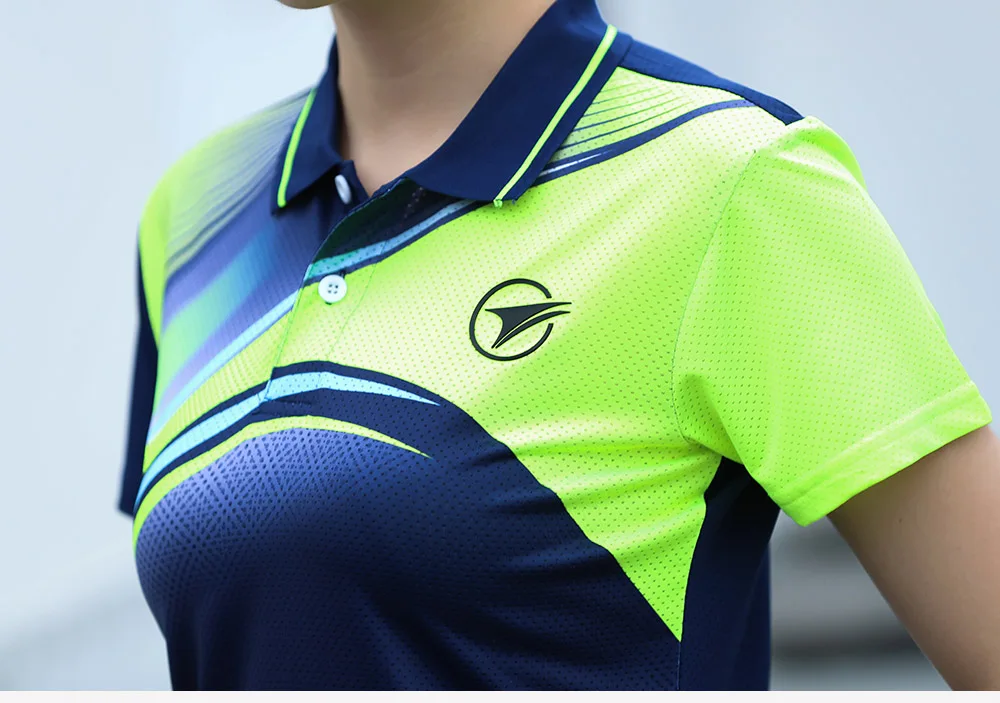 Новая быстросохнущая одежда для бадминтона рубашка для мужчин/женщин, спортивная одежда для бадминтона, рубашка для настольного тенниса, теннисная футболка AY100