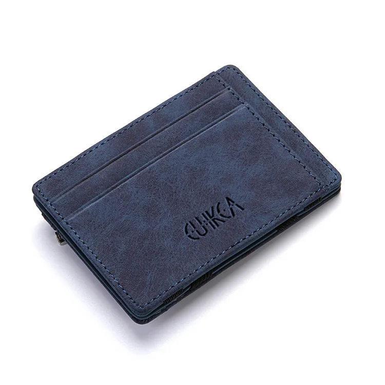 BISI GORO кредитный держатель для карт ID держатель для карт визитная карточка кошелек модный мужской волшебный кошелек на молнии маленькая сумочка - Цвет: Blue HF600