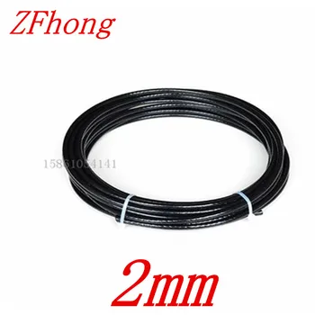 

50 meters Diameter 2mm Stainless Steel Wire Rope with Black Plastic Coated