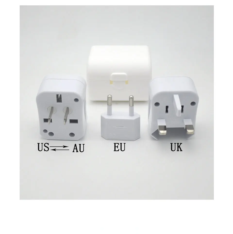 Universal International Travel AC Power Converter Adapter Plug Socket Brazil Russia France Israel Australia US UK EU AU AC Plug (2)