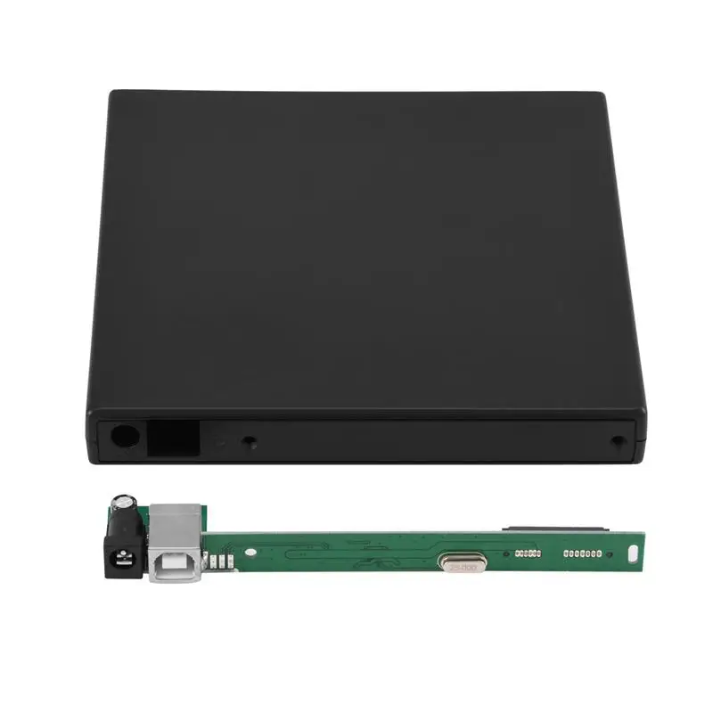 USB 2 0 Тонкий Внешний чехол для 12 7 мм SATA CD DVD горелки оптический привод|Оптические