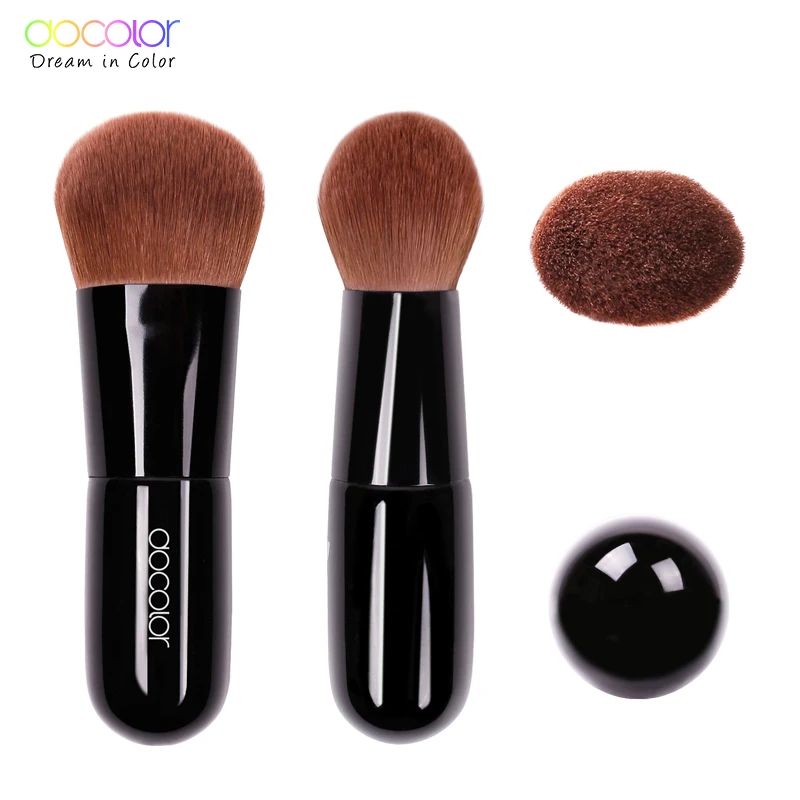 Docolor Kabuki Brush Soft Curved Bristles foundation Power Brush Make up Brushes For Beauty Essential makeup Tool