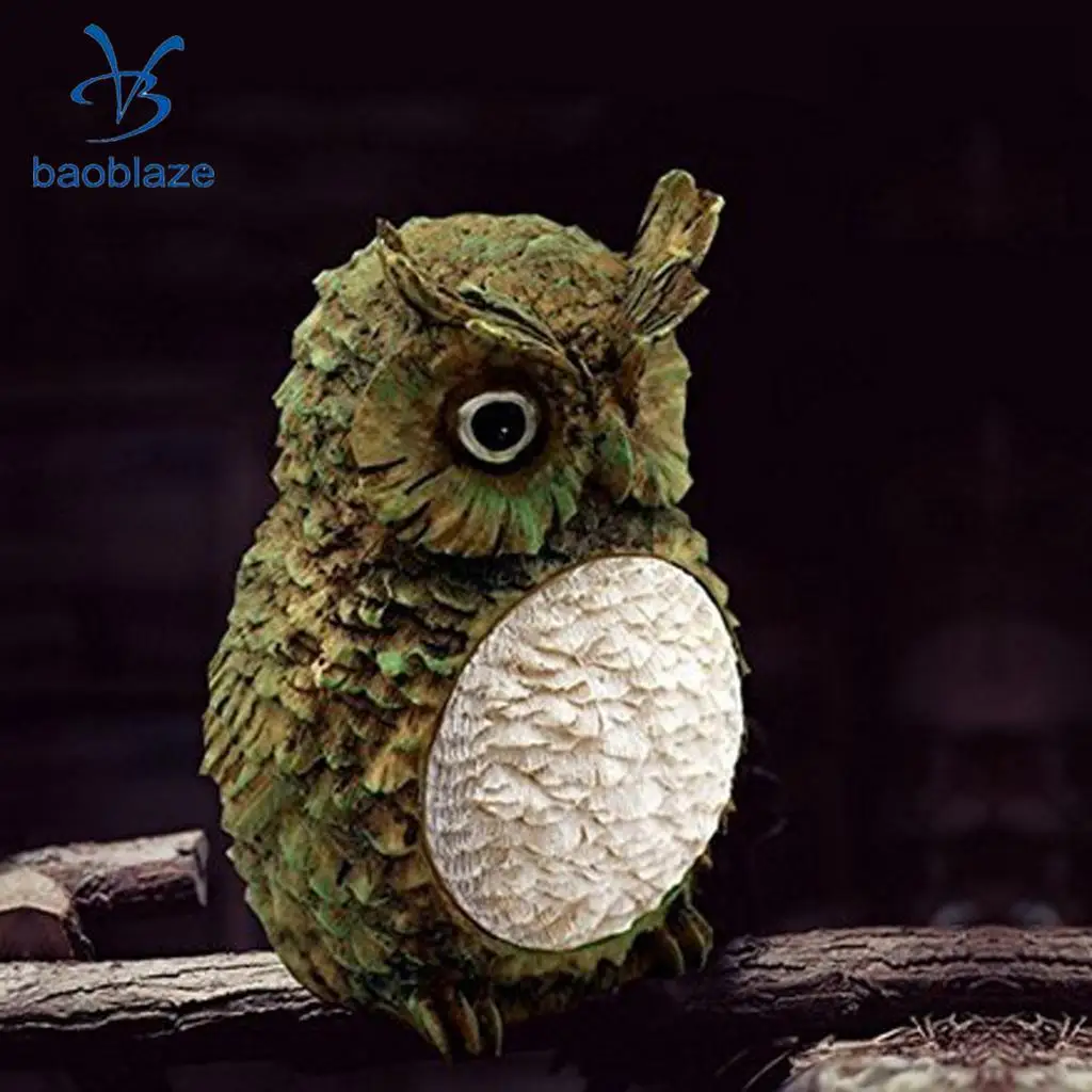 Solar Powered Decorative Garden Ornament Animal Birds Pathway Owl LED Light