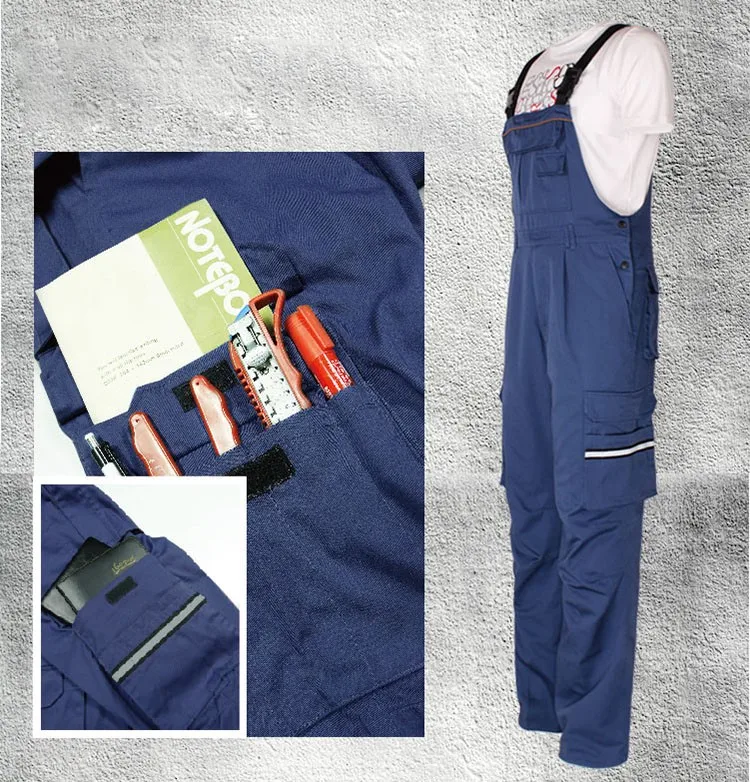 Men bib overall work coveralls fashion vintage locomotive repairman strap jumpsuit pants work uniform summer sleeveless overalls (5)