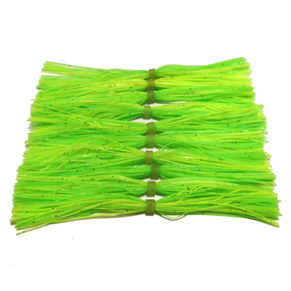 10 пучков 44/49 прядей SF013 Силиконовые юбки рыболовные аксессуары DIY buzzbait Spinner