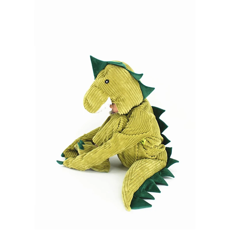 Свiтания животных младенцев милый зеленый динозавр костюм для малышей мультфильм флис с капюшоном маленьких детей косплэй ко